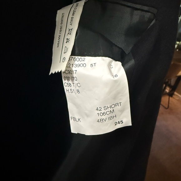 NWOT Ralph Lauren Purple Label Black Double-Breasted Overcoat 42S - Picture 7 of 12